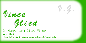 vince glied business card